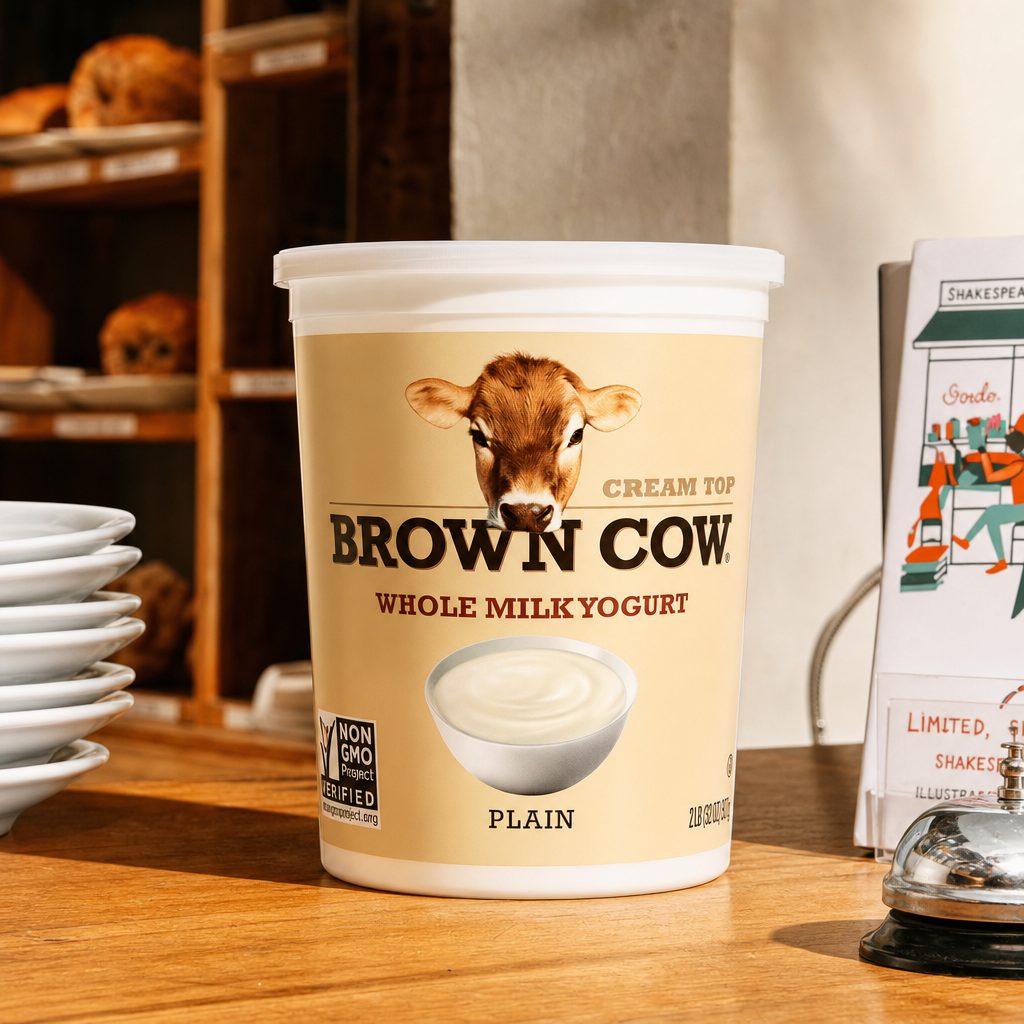 Large Brown Cow.