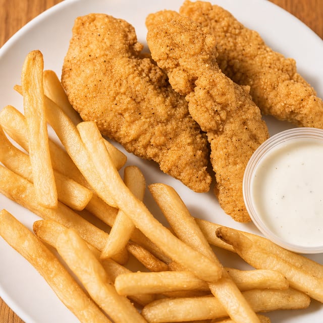 Kids Chicken Strips.